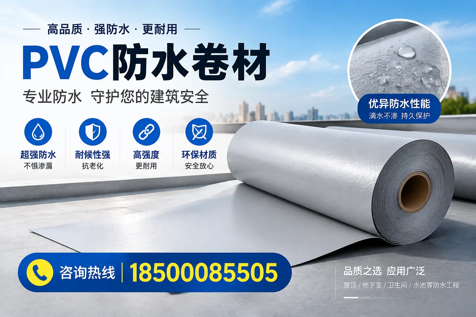 潮州地区pvc防水卷材的市场现状与发展趋势